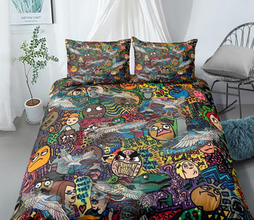 3D Animated Character Collection 99173 Bed Pillowcases Quilt