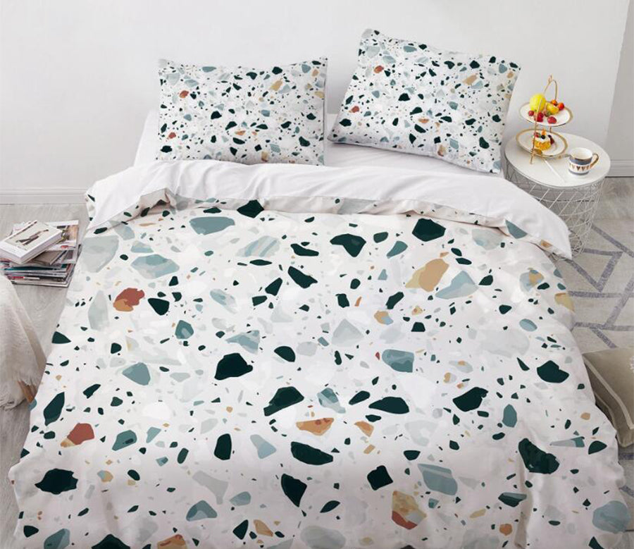 3D Fragments 9076 Bed Pillowcases Quilt