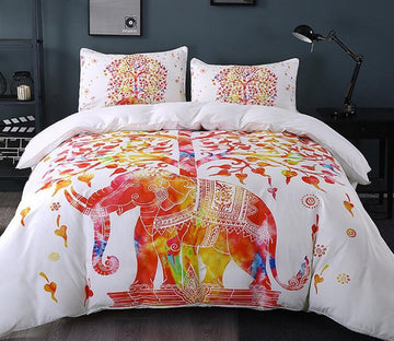 3D Exotic Elephant 1106 Bed Pillowcases Quilt