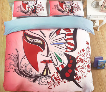 3D Facial Makeup 1109 Bed Pillowcases Quilt