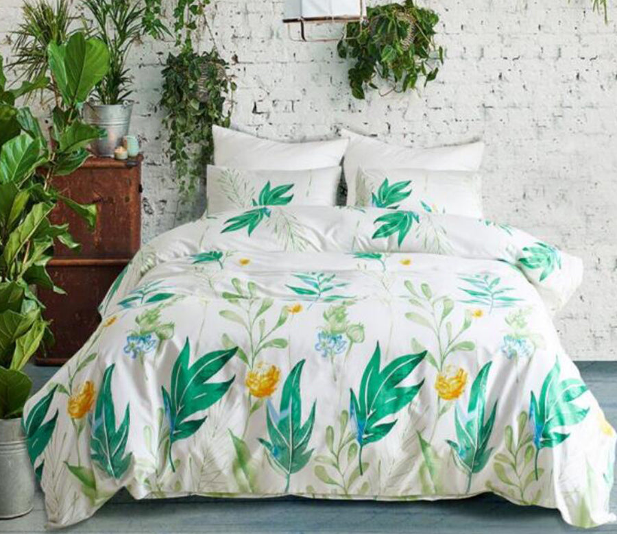 3D Leaves 66170 Bed Pillowcases Quilt