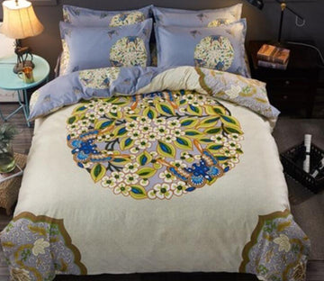 3D Flower Ring 77168 Bed Pillowcases Quilt