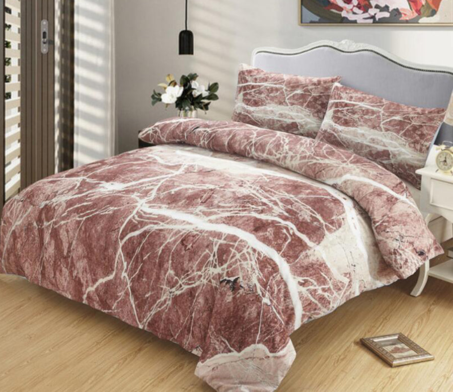 3D Brown Marble Pattern 9008 Bed Pillowcases Quilt