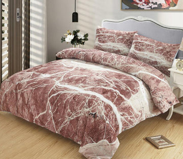 3D Brown Marble Pattern 9008 Bed Pillowcases Quilt