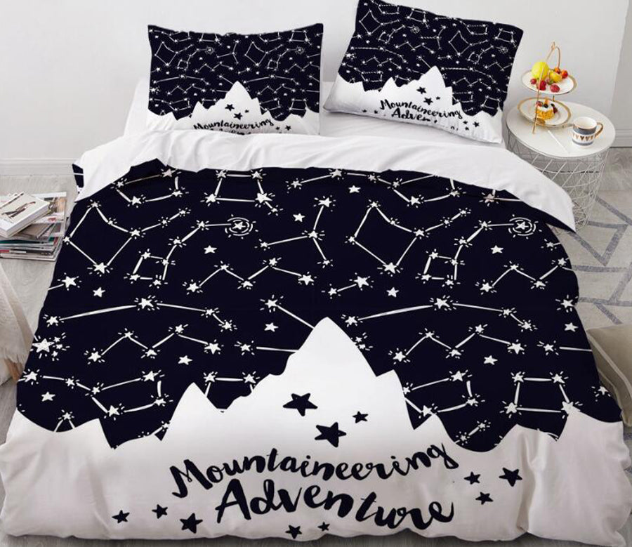 3D Stars Constellation 7715 Bed Pillowcases Quilt