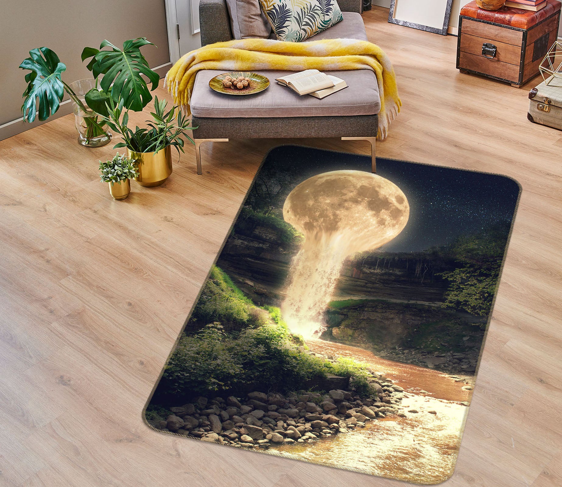 3D Moon 26035 Non Slip Rug Mat