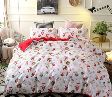 3D Little Christmas 8148 Bed Pillowcases Quilt
