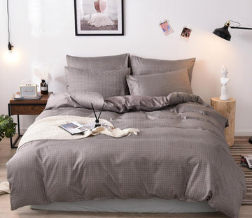 3D Dark Gray 99100 Bed Pillowcases Quilt