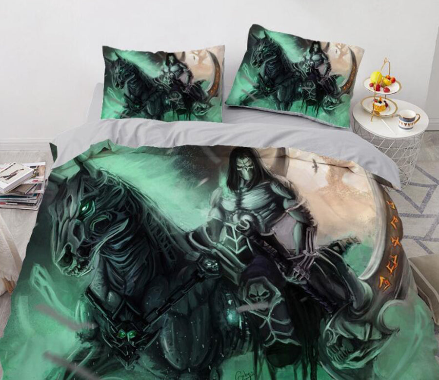 3D People Horse 7740 Bed Pillowcases Quilt
