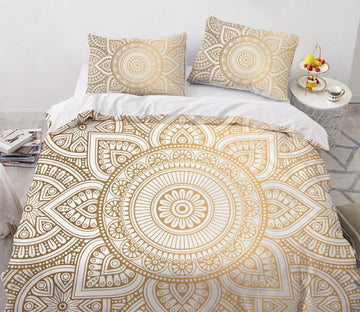 3D Yellow Pattern Totem 88172 Bed Pillowcases Quilt