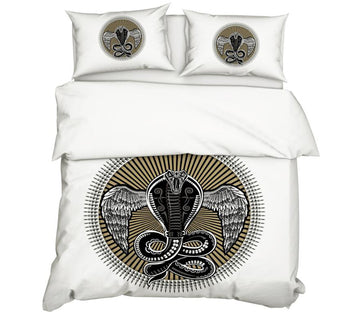 3D Snake Wing 11152 Bed Pillowcases Quilt