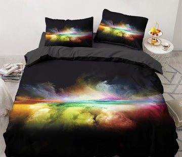 3D Colored Smoke 9087 Bed Pillowcases Quilt