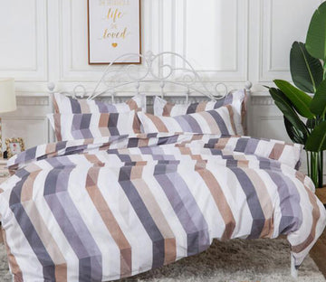 3D Vertical Stripes 8094 Bed Pillowcases Quilt