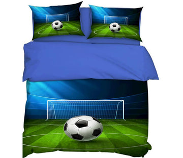 3D Football Field 9058 Bed Pillowcases Quilt