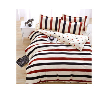 3D Black And Red Bars 1014 Bed Pillowcases Quilt