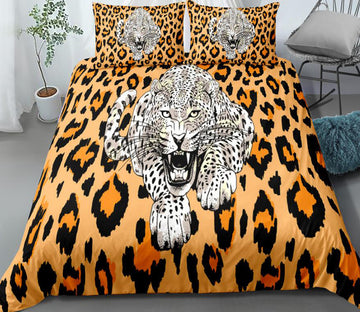 3D Leopard Pattern Leopard 0129 Bed Pillowcases Quilt