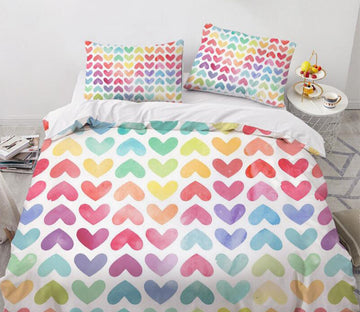 3D Color Love 9094 Bed Pillowcases Quilt