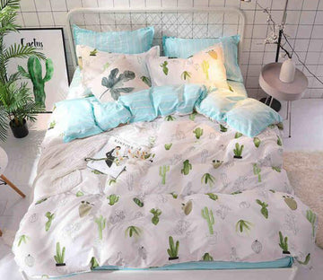 3D Cactus 8082 Bed Pillowcases Quilt