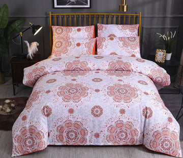 3D Red Totem 66167 Bed Pillowcases Quilt