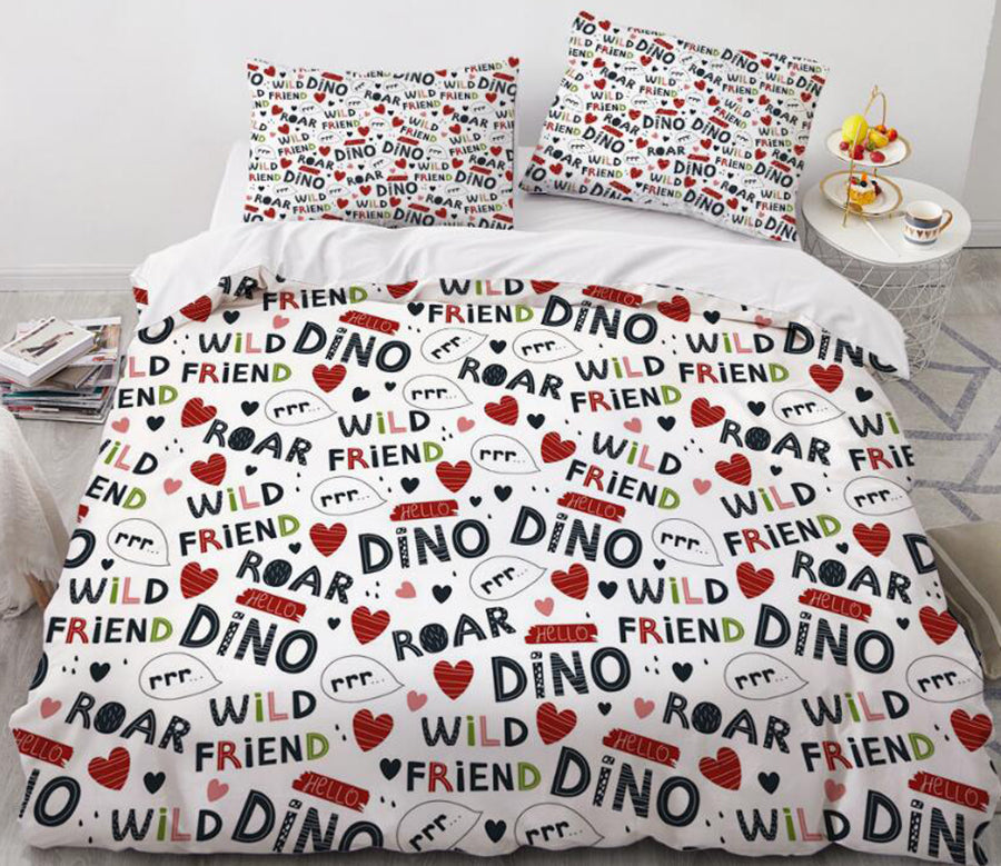 3D Cartoons Love Letter 032 Bed Pillowcases Quilt