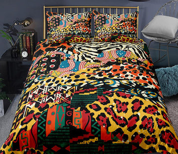 3D Leopard Tiger Pattern Zebra Pattern 0024 Bed Pillowcases Quilt