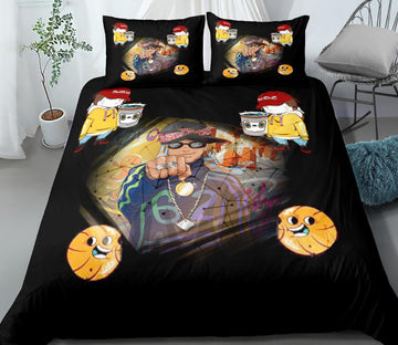 3D Black People 0073 Bed Pillowcases Quilt