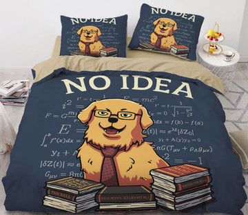 3D Dog Book 8841 Bed Pillowcases Quilt