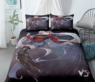 3D Beautiful Girl With White Hair 99119 Bed Pillowcases Quilt
