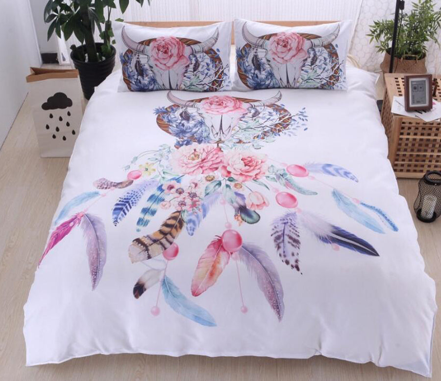 3D Deer Head Dream Catcher 66143 Bed Pillowcases Quilt