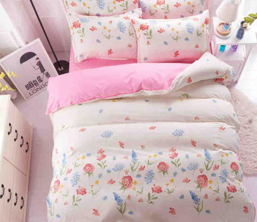 3D Flower Pattern 8142 Bed Pillowcases Quilt