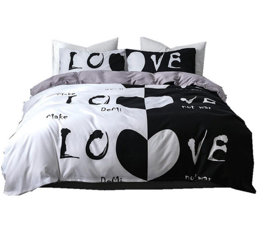 3D Love 1156 Bed Pillowcases Quilt
