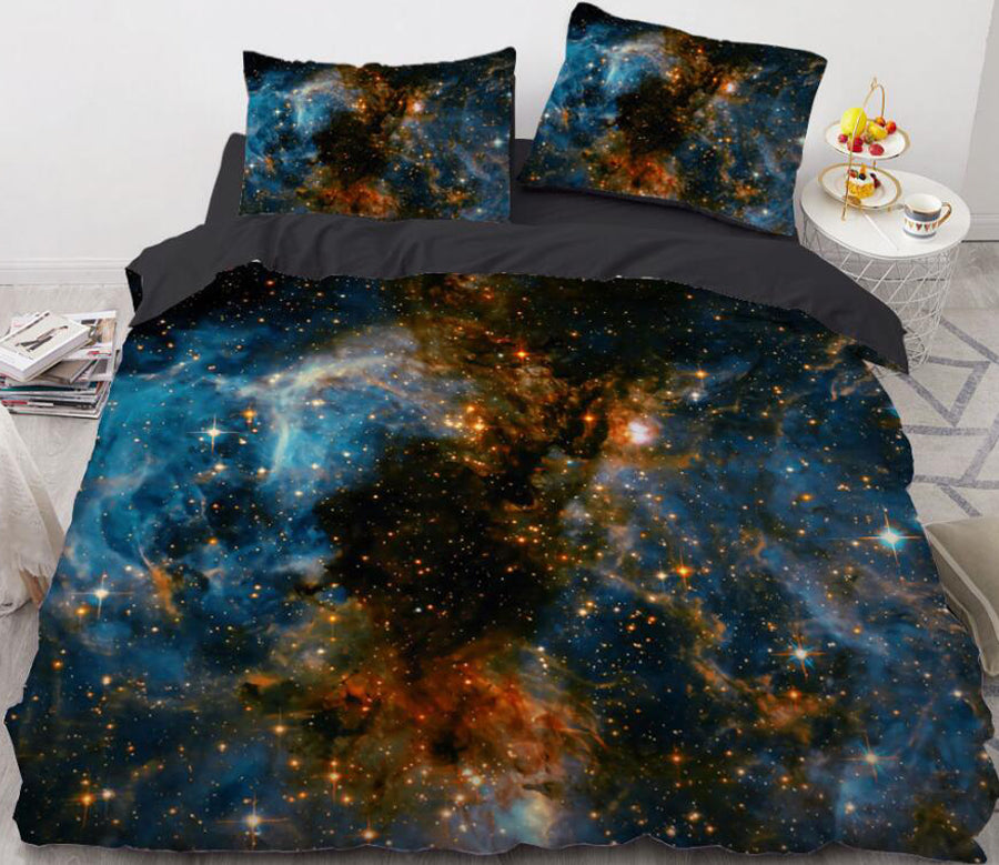 3D Milky Way Space 8866 Bed Pillowcases Quilt