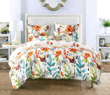 3D Flower Bush 6690 Bed Pillowcases Quilt