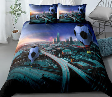 3D Football Overpass 1123 Bed Pillowcases Quilt