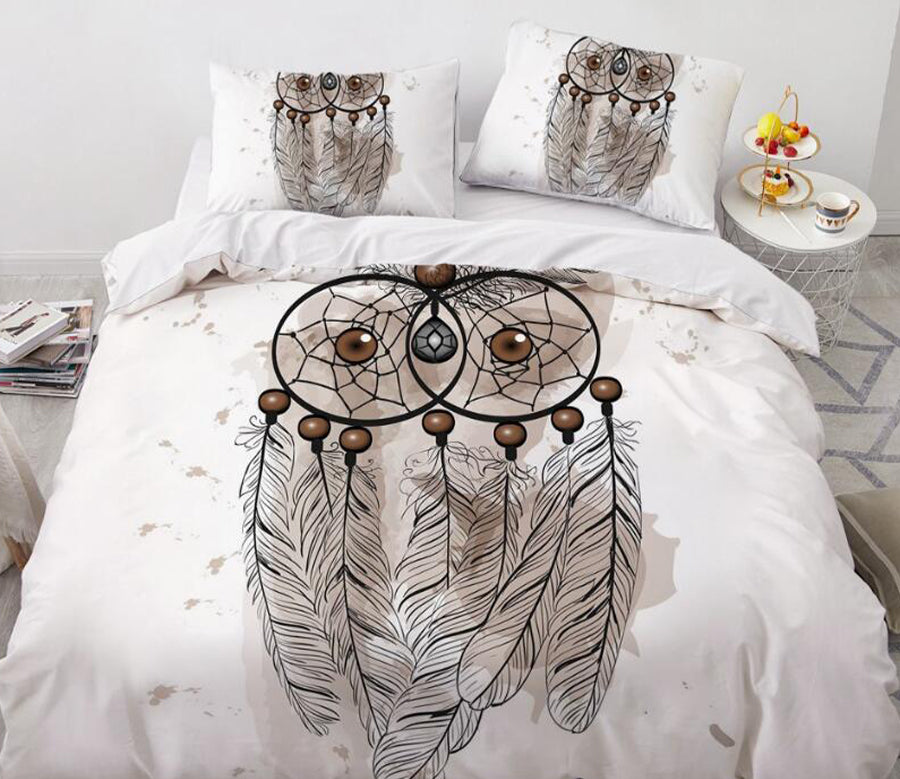 3D Two Dream Catchers 88159 Bed Pillowcases Quilt