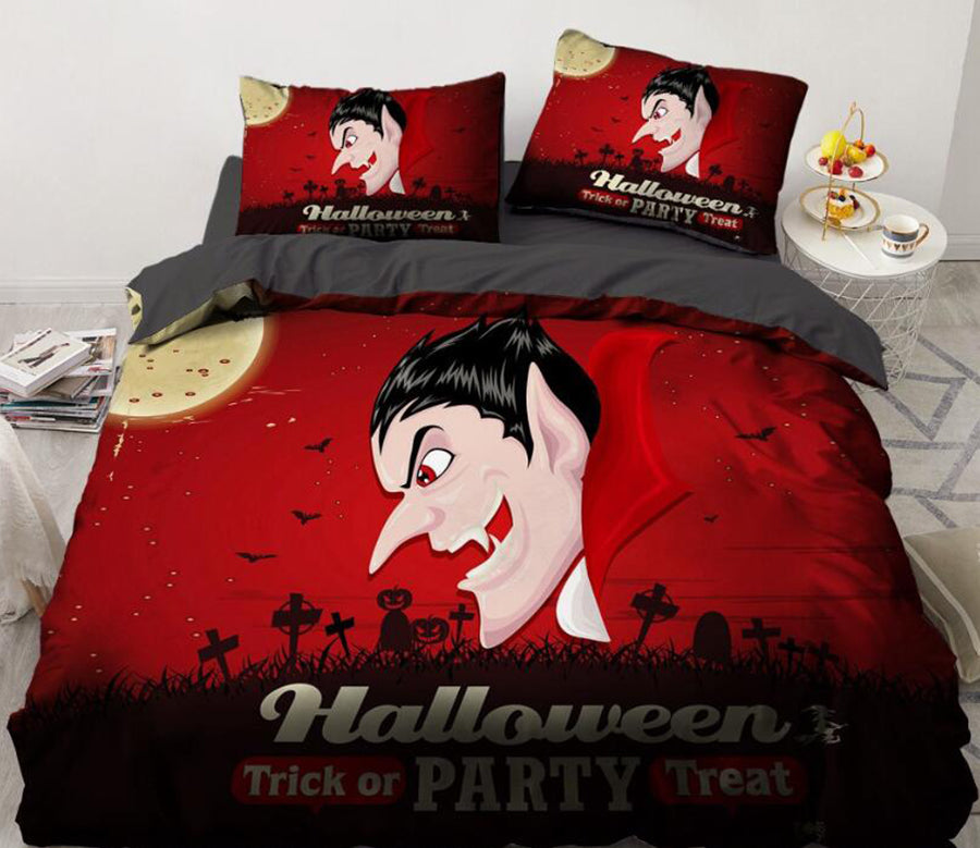 3D Cartoon Vampire 8024 Bed Pillowcases Quilt