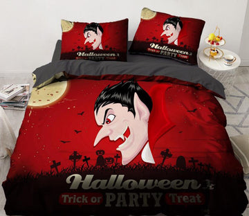 3D Cartoon Vampire 8024 Bed Pillowcases Quilt