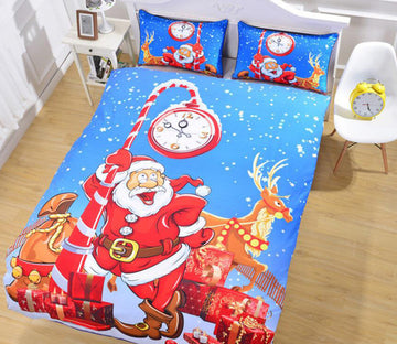 3D New Christmas Series 1177 Bed Pillowcases Quilt