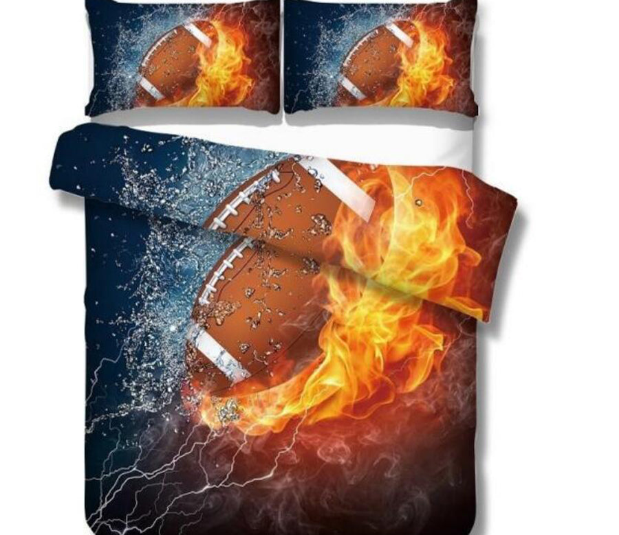 3D Flame Baseball 1172 Bed Pillowcases Quilt