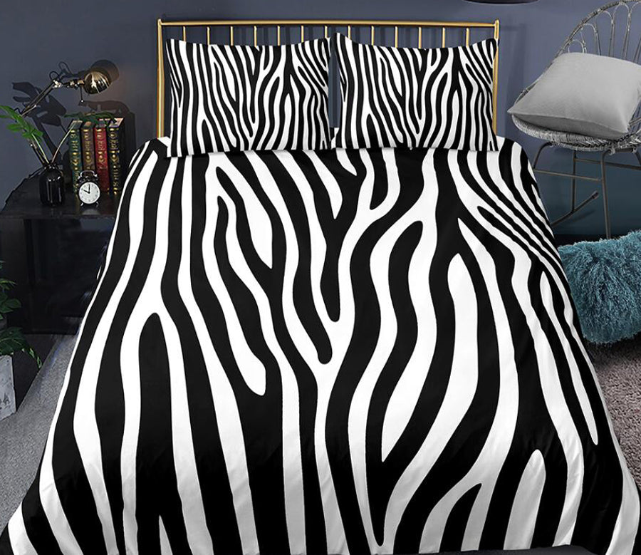 3D Zebra Stripes 008 Bed Pillowcases Quilt