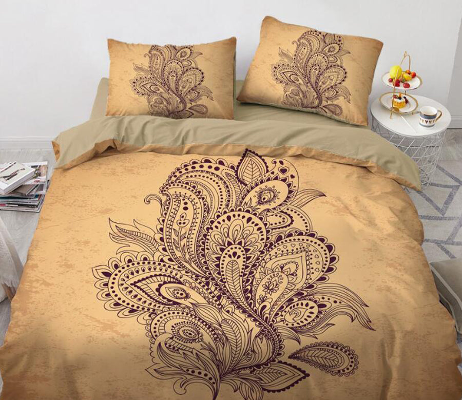 3D Leaf Totem Pattern 88127 Bed Pillowcases Quilt