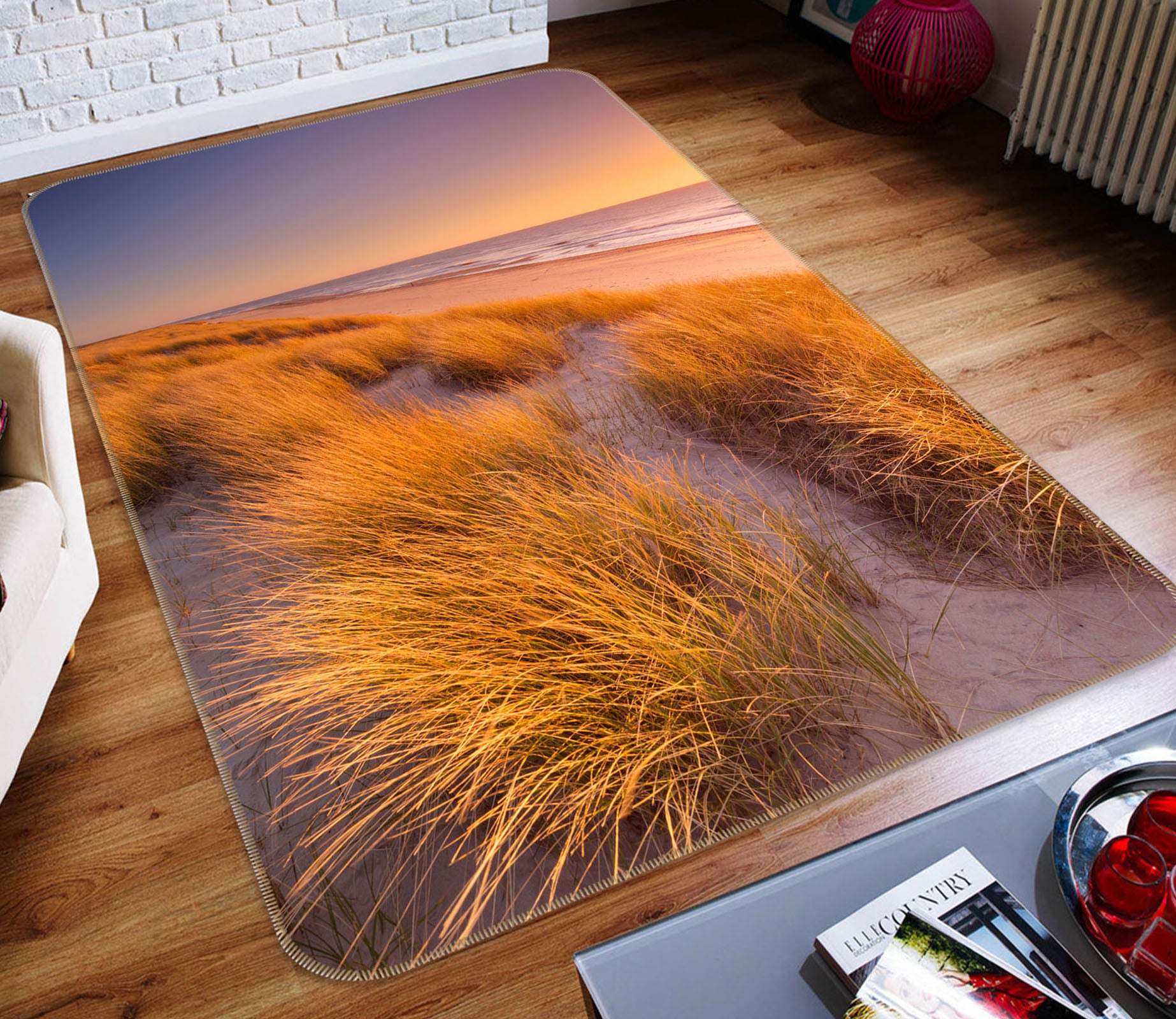3D Withered Grass 26054 Non Slip Rug Mat