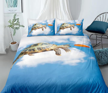 3D Sky Turtle Frisbee 88104 Bed Pillowcases Quilt