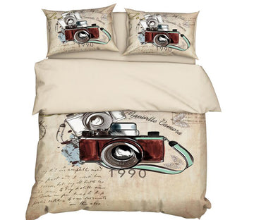 3D Camera 11156 Bed Pillowcases Quilt