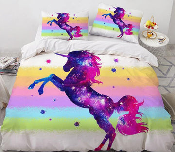 3D Fuchsia Star Exclusive Beast 187 Bed Pillowcases Quilt
