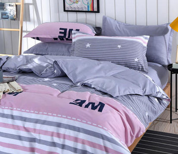 3D Starry Sky-Pink 9033 Bed Pillowcases Quilt