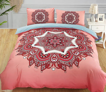 3D Orange Pattern 1197 Bed Pillowcases Quilt