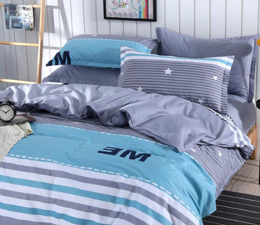 3D Starry Sky-Blue 9032 Bed Pillowcases Quilt