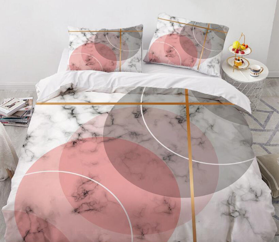 3D Circle 9117 Bed Pillowcases Quilt