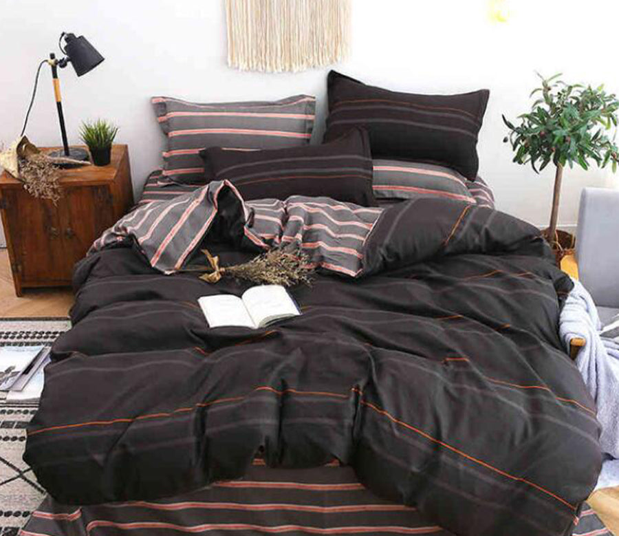 3D Horizontal Stripes 8108 Bed Pillowcases Quilt